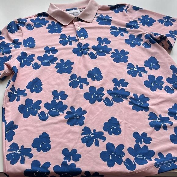 Goodfellow Regular Fit Hawaiian Flower Tropical Polo Mens XL - Picture 1 of 9